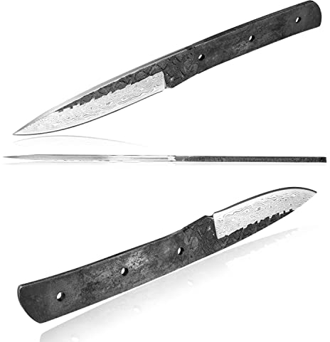 Oldpard Lame vierge pour le couteau | Lame en acier au carbone VG10 | Lame vierge scandinave | Couteau de bricolage