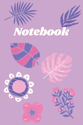 Notebook: Organic Summer Lilac Pastel Notebook