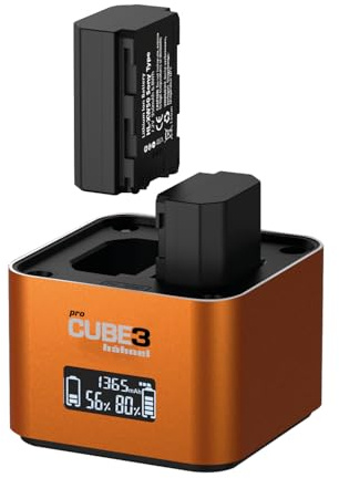 Hähnel - ProCube3 - pour Sony - Chargeur Duo DSLR - Chargement Plus Rapide - Entrée USB Type-C