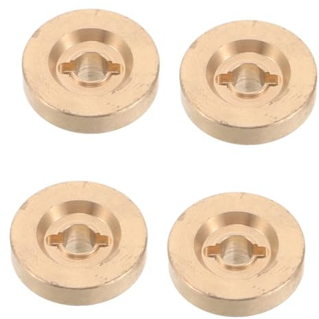 JOINPAYA 4set Brass Wheel Hub Adapters for Rc Cars Replacement Accessories for Crawlers Easy Installation Compatible Models