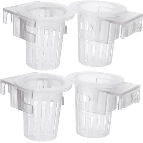 GALPADA 4 Pièces Support Plantes Aquarium Suspendu pour Aquariums Jardinière Creuse Ventilée pour Culture Hydroponique Décoration Bassin Aquatique Adapté à Toutes Plantes Aquatiques