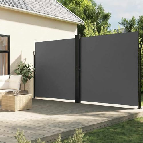 Generico Tenda da Sole Laterale Retrattile Antracite 200x1000 cm,Casa e Giardino,Prato e Giardino,Vita all'aperto,Ombrelloni e parasole-4004763