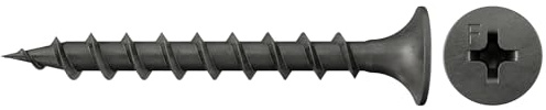 Fischer Snabbstängningsskruv 3,9 x 30, specialskruv med trumpethuvud, grov gänga och driv krysskruv PH, för montering av gipsskivor på trästativ, 1000 st