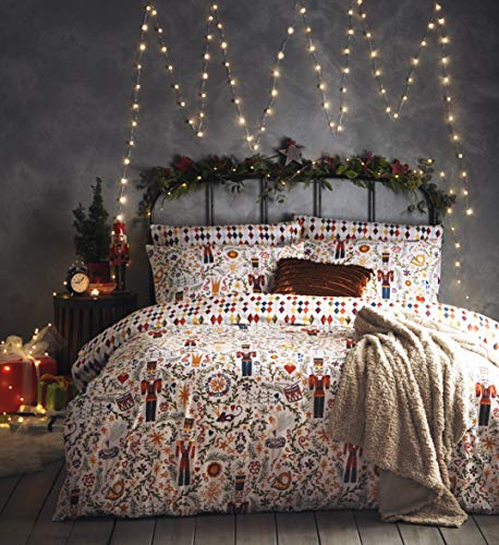 Furn Nutcracker Duvet Set, Cotton, Multi, King