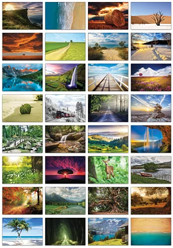 the lazy panda card company Auswahl an Natur-Postkarten: 32 Postkarten in verschiedenen Naturmotiven (Schöne Landschaften)
