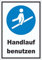 Handlauf benutzen Aufkleber A2 (420x594mm)