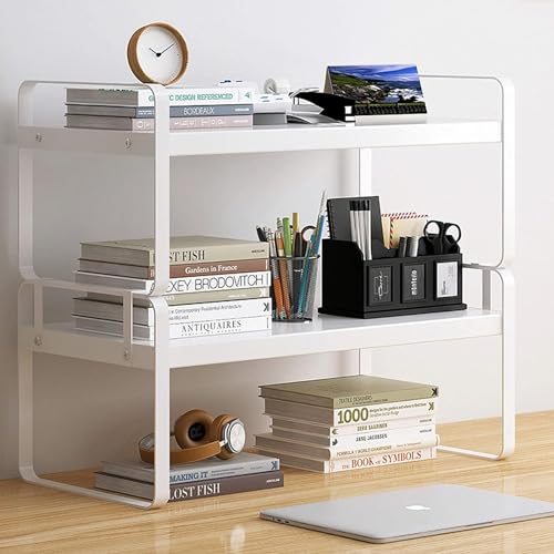 Holzschreibtischregal – Schreibtischzubehör, niedliche Kommode, Organisation, Aufbewahrung und Kabinendekoration, ästhetisches Bücherregal für Damen, Herren und Kinder