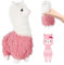 ARONRAVE Alpaka Stofftier Plüschtier，25 cm Stand Alpaka Kuscheltier Lama Stofftier Plüsch Alpaka Puppe Kuscheltier weiche Kuscheltier plüsch Spielzeug Geschenk für Kinder