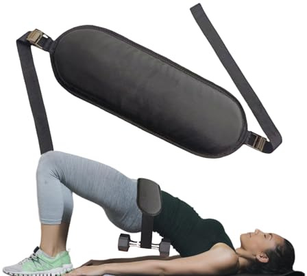 Cintura a ponte per fianchi con peso - Cintura di sollevamento pesata - imbottita antiscivolo per allenamento rafforzamento squat recupero gambe