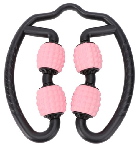 COLLBATH Massage Roller Muscle Relaxer pour Fitness et Yoga Appareil de Massage Portable et Confortable Soulagement des Muscles et Articulations Usage Homme et Femme Rose