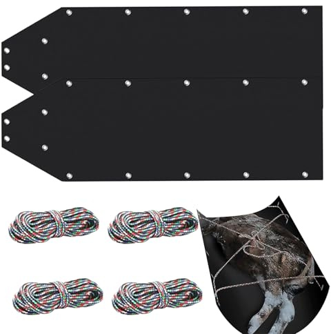 Hirschschleppschlitten, 120 cm, Mehrzweck-Spielschlitten, tragbarer Outdoor-Transport, Eisfischen, Schnee, Ausrüstung, Schleppschlitten, Zubehör-Set für Jagd, Camping, Hofarbeit