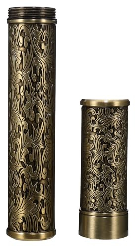 iplusmile Étui à Cigares de Voyage Métallique Hermétique Humidificateur Intégré Tube Compact pour Homme Accessoire de Conservation Portable