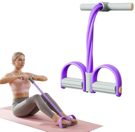 LuminaVerde Allenatore Addominale, Attrezzi Fitness per casa, Fasce Elastiche per Addome, Gambe e Glutei, Expander multifunzionali per Allenamento, Stretching e Fitness