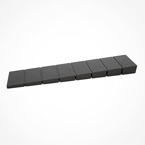 25 x sossai® Möbelkeile MKB-100 | Unterlegkeile/Ausgleichskeile aus Kunststoff mit integrierten Soll-Bruchstellen | Farbe: Schwarz