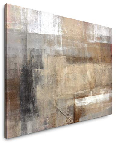 Abstrakte Kunst 100 x 70 cm Inspirierender Kunstdruck für Ihr Zuhause als Wandbild auf Leinwand in