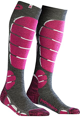 MONNET Lätta skidstrumpor dam, rosa, 37 EU