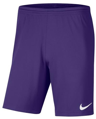 Nike BV6855-547 Dri-Fit Park 3 Pantaloncini Uomo Court Purple/White Taglia S