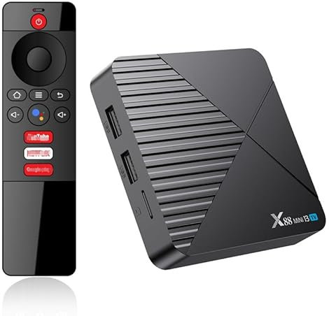 CHROX Android 13.0 TV Box, X88 MINI 13 TVBox 4 GB RAM 64 GB ROM rk3528 Quad Core 64-bitars stöd HD 4K/ 3D/ H.265 Ethernet 2.4/5G Dual Wifi BT 5.0 Set Top Box,4gb+32gb