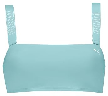 PUMA Damen Bandeau Bikini Top, Mint, L EU