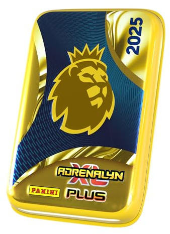 Premier League Adrenalyn XL™ PLUS 2025 - Gioco di carte collezionabili ufficiale - Scatola metallica