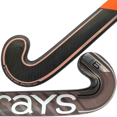 Longstreth Grays - Palo de hockey sobre césped con cociente de carbono 65, perfil de arco de control para principiantes y jóvenes, ideal para jugar al aire libre, 36.5 pulgadas