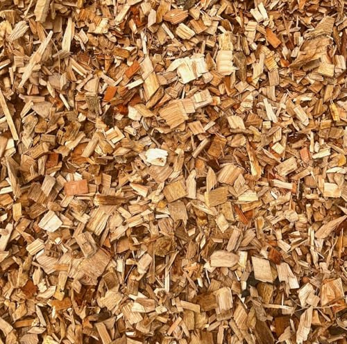 Heinrichs Agrar 1000 L Hackschnitzel Eiche extrem langlebig mit hohem Brennwert Holzschnitzel Fallschutz Gartengestaltung Deko Mulch Holzhackschnitzel