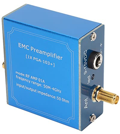 KIMISS Low Noise Amplifier Module 50M-4GHz Wideband LNA with High Gain, Plug and Play, DC 9-15V – Ideal for Communication Systems