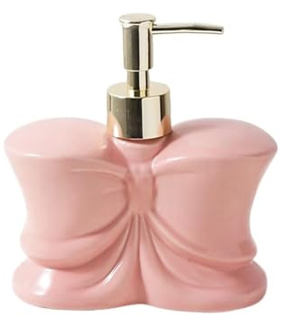 Distributore di lozione Dispenser di sapone in ceramica con fiocco e pompa in plastica Bottiglia di sapone multi-scena