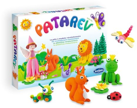 Sentosphère - Patarev - Pâte à Modeler - Coffret de 6 Pots - Dès 6 Ans | Loisir Créatif et épanouissement Artistique - Activité manuelle enfant - Assemblé en France - 850