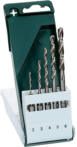 Bosch 2 609 255 127 - Juego de 5 brocas para metal HSS-G con vástago de inserción hexagonal