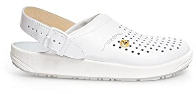 ABEBA 5300 ESD träskor & badsandaler gummi unisex arbetsskor vita