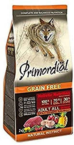 Dog Copenhagen Primordial - Crocchette per cani Primordial per adulti, Bufalo/sgombro 12 KG