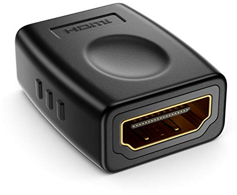 deleyCON 1 Pièce Adaptateur HDMI Femelle vers Femelle - Connecteur de Rallonge HDMI - Full HD, 4K, HDR, Arc - pour TV, Moniteur, Projecteur, PC, Ordinateur Portable, PS4, PS5, Xbox