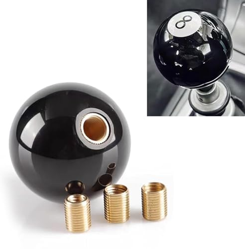 Prywog Shift Knob, Gear Ball, Gear Shift Knob, 8 Ball Shift Knob, Car Modification Accessory, Universal for Most Cars (Black #1 PC)