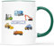 𝗖𝗔𝗗𝗘𝗔𝗨 𝗣𝗟𝗨𝗦 Mug Personnalisé Prénom - Tasse Engins De Chantier Pour Enfant - Cadeaux Pour Enfants, Tasse Enfant Micro Ondable, Tasse Tracteur Enfant, Mug Tracteur, Tasse Pour Enfant