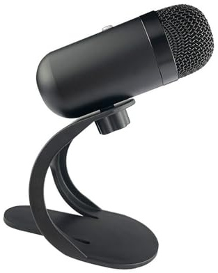 Micrófono de Escritorio Diseño Compacto Compatibilidad Plug and Play Micrófono USB para PC con Soporte para para Computadora Portátil para Creadores de Contenido