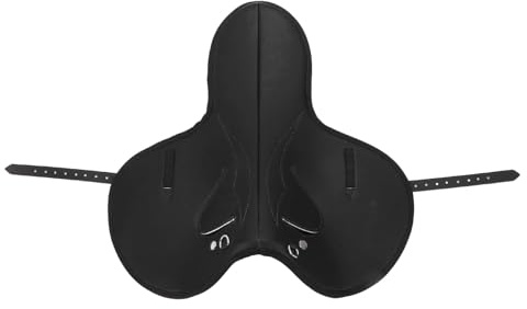 aqxreight Almohadilla para Silla de Montar de Caballo, Alfombrilla Protectora de Microfibra, Cómoda, Antideslizante, Absorción de Golpes, Color Negro