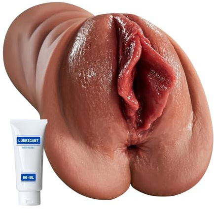 Sex Toys Male masturbator Realistic Pussy Pocket Stroker with Lube Vagina Men 5D Adult Toys, Soft Silicone Sex Toys for Men Masterubaters Soft Flesh Like Sex Toys for Men Adult Masturbators toys4men
