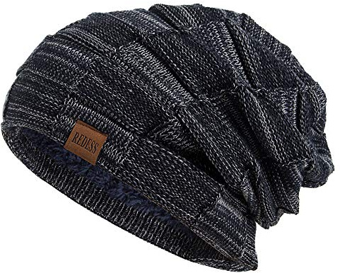 REDESS Beanie Hat para Hombres y Mujeres Winter Warm Sombreros Knit Slouchy Thick Skull Cap