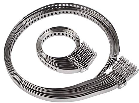 ihreesy CV Boot Clamp Sortiment Kit,10 Stück Edelstahl CV Gelenkschelle Set Achsmanschetten 70mm-127mm Einstellbar Schellen Klemmschelle Antriebswelle Gelenk Boot Crimp Clamp Kit