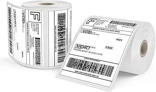 4 x 6Etichette termiche, 250/rotolo x 2 rotoli, etichetta di spedizione, etichette termiche dirette compatibili con stampante di etichette, etichetta 4x6 per imballaggio di trasporto