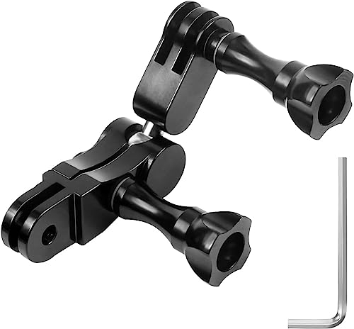 FAEFTY Soporte de Articulación para Gopro, Aluminio Giratorio 360°, Brazo Giratorio con Llave para GoPro Hero 11, 10, 9, 8, 7, 6, 5, 4, Sjcam, Yicam y Otras Cámaras de Acción