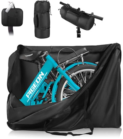 Bolsa de viaje plegable impermeable para bicicleta multifunción, accesorio de transporte de bicicleta con correa sólida para envío en avión y coche