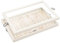 Lolalet Jewelry Organizer Tray with Lid, 18 Hooks Velvet Necklace Organizer Holder Storage Box for Drawer -Beige