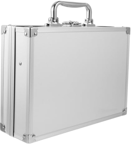 CANIGHT Aluminiumlegierung Werkzeugkasten Multifunktionaler Aufbewahrungsbehälter Leicht Tragbar Aktenkoffer Hartschalenbox Für Herren Abschließbar Kosmetikkoffer Vielseitig Reisen Arbeit