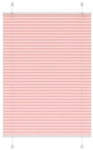 vidaXL Plissee Rosa 85x150 cm Stoffbreite 84,4 cm Polyester, Faltrollo, Klemmfix, Plisseerollo, Jalousie, Rollo, Plisseerollo für Fenster
