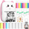 KDISHKRA Mini Impresora Térmica Portátil - Impresora Bluetooth Sin Tinta para Móvil, Imprime Fotos, Notas, Etiquetas, Listas, Pegatinas, Páginas Web - Regalo Creativo DIY para Niñas y Estudiantes