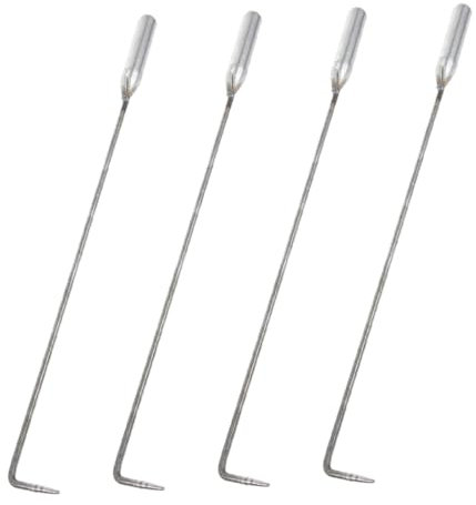 Abaodam 4 Pezzi Attizzatoio per Resistente Strumenti per Gestire e Carboni Campeggi e Feste