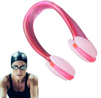 Pince-nez de natation | Pince-nez en silicone étanche | Accessoires d'entraînement de natation | Pince-nez Natation | Stringinaso Nuoto | Pinza Nariz Natación | Clips de nez en silicone pour piscine |