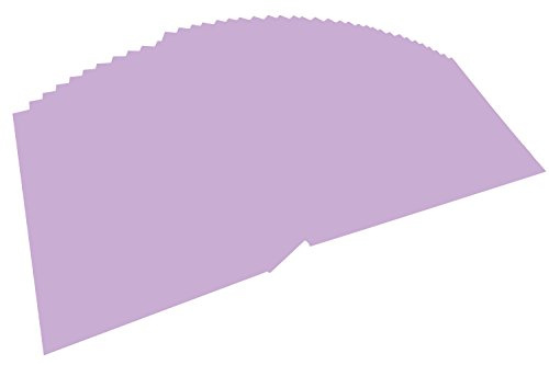 folia 6431 - Tonpapier lila, DIN A4, 130 g/qm, 100 Blatt - zum Basteln und kreativen Gestalten von Karten, Fensterbildern und für Scrapbooking